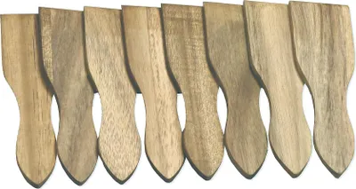 Image de KESPER Spatules à raclette 8 pcs, 13 x 3,5 cm, bois d'acacia KESPER 28968