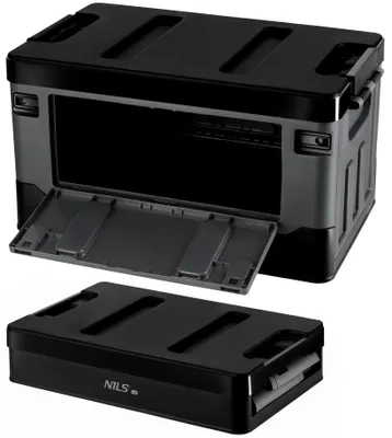 Produktbild von NILS CAMP Faltbare Transportbox 38L Grau-Schwarz für Camping
