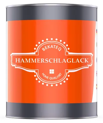 Produktbild von Hammerschlaglack Anthrazitgrau, 2,5 Liter I 3in1: Rostschutz, Grundierung & Lackierung für innen & außen I Hammerschlagfarbe, BEKATEQ LS-590
