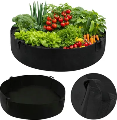 Image de Pot en tissu respirant pour plantes bac de culture pour légumes fleurs herbes balcon terrasse jardin pratique