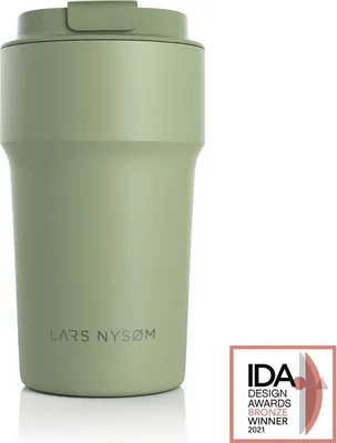Produktbild von LARS NYSØM Thermo Kaffeebecher-to-go 500ml | BPA-freier Travel Mug 0.5 Liter mit Isolierung | Auslaufsicherer Thermobecher für Kaffee unterwegs 500ml Sage