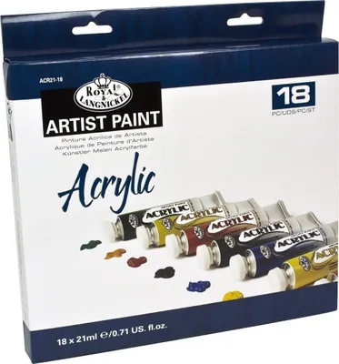 Produktbild von Royal & Langnickel ACR21-18 Set Acrylfarben 12 x 21 ml