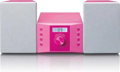 Produktbild von Kompaktes Stereosystem für Kinder, CD-Player, LCD, rosa, AUX-Anschluss