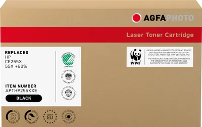 Immagine prodotto di Toner AgfaPhoto APTHP255XXE come HP CE255X nero