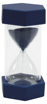 Produktbild von Zandloper, 12 cm hoch, 6,5 cm Durchmesser, 15 Minuten, blau