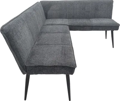 Produktbild von Eckbank 195 x 154 cm Anthrazit Mesilla kurzer Schenkel rechts