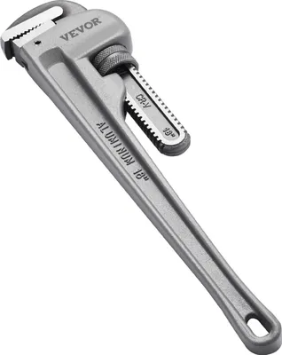 Produktbild von VEVOR Rohrzange, 18" gerade Aluminium-Rohrzange, verstellbarer Sanitärschlüssel, mit hochfester Backe und ergonomischem Griff, leicht zu tragen, aufhängbares Design, für Wasserleitungen
