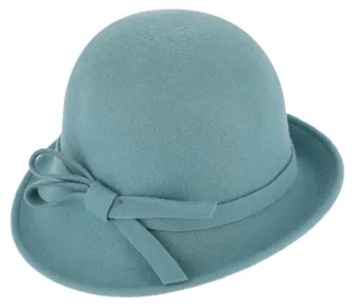 Fiebig Strickhut aus Wolle knautschbar mit Raffungsdetail in blau