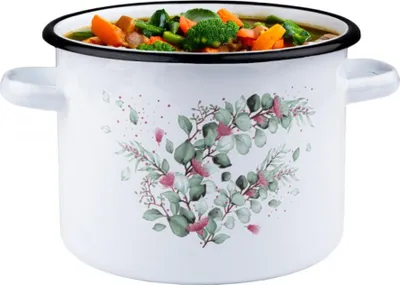Obrázek produktu pro Smaltovaný hrnec bez víka EUKALIPTUS 4,5 l
