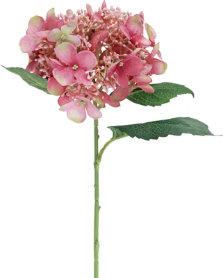 Produktbild von Rosa Grüne Künstliche Hortensie 52cm Dekoblume Garten