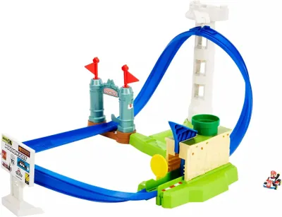 Image de Voiture Hot Wheels Mario Kart Slam Circuit avec personnage (Mattel HGK59) MATTEL