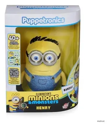 Productafbeelding van Minions Henry, een interactieve handpop met meer dan 40 geluiden en acties, ideaal voor groepsactiviteiten