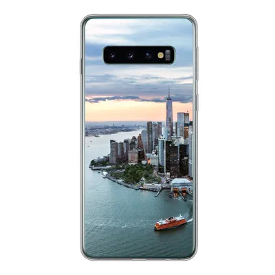 Produktbild von MuchoWow® Handyhülle Schutzhülle Hülle für Samsung Galaxy S10 Luftaufnahme von New York Silikon Softcase Handy Hülle - Handytasche