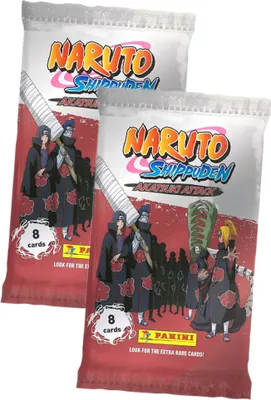 Produktbild von Naruto Shippuden Karten - Akatsuki Attack Trading Cards (2024) - Sammelkarten - 2 Booster
