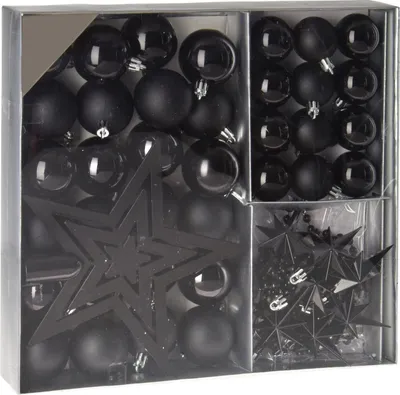 Produktbild von 1.11 vánočních ozdob SHATTERproof 45 ks - černá