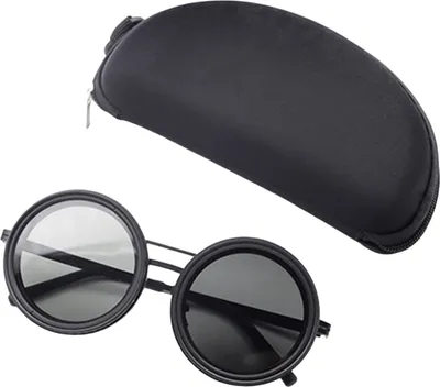 Produktbild von Verstellbare Sonnenbrille mit ND-Filter, 1–9 Gänge für Komfort und Klarheit. Polarisierte runde Brille mit Blaulichtfilter für Reisen, Outdoor-Fotografie und Arbeit