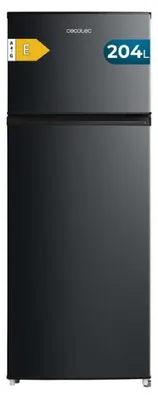 Zdjęcie produktu dla Lodówko-zamrażarka Cecotec 2D 204, czarna, 204 l