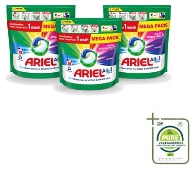 Produktbild von 3 x Ariel All-in-1 Pods Color - Waschmittel für Buntwäsche - Großpackung - 3 Stücke