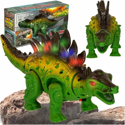 Obrázok produktu pre Dinosaurus RC Stegosaurus na diaľkové ovládanie chodí svieti revú