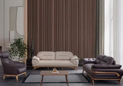 Produktbild von Wohnzimmer Möbel Designer Sofagarnitur Dreisitzer Sessel Sitzgruppe Neu