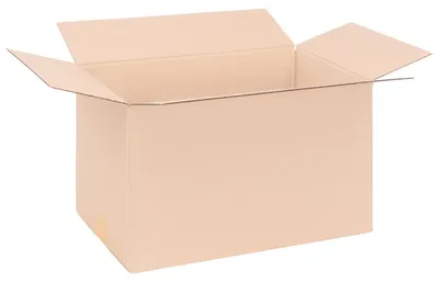 Produktbild von verpacking 75 Faltkartons 495 x 295 x 290 mm Braun (Außenmaß 500 x 300 x 300 mm) KK 105 1-wellig Versandkarton für mittelgroße Waren DHL Paket DPD GLS Hermes Kartons