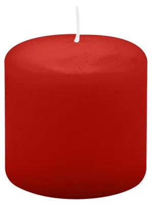Produktbild von Stumpenkerzen 60 x  Ø 60 mm, Weihnachtsrot Erdbeere, 16 Stück