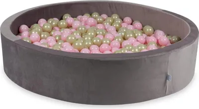 Image de Bain de boule 600 pièces 130x30 velours violet : or clair, rose clair