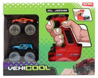 Produktbild von Toi-Toys Monster Trucks Spielzeugauto mit Abschussvorrichtung - mehrfarbig