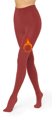Produktbild von Merry Style Thermo Strumpfhose Damen Winter Gefütterte Strumpfhose MS-ATX-442 (Wein, 3XL/4XL) .