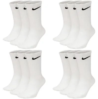 Obrázek produktu pro 6 párů ponožek Nike Everyday Lightweight Crew SX7676 Tennis Sock - Barva: bílá - Velikost: 42-46