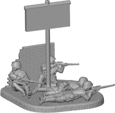 Produktbild von Zvezda 1/72 Maßstab Deutsche Scharfschützengruppe