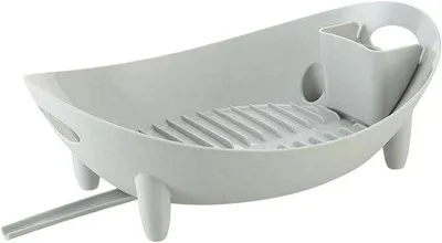Produktbild von Spülmaschine Trockner Ablage - Küchenorganisator - Reinigungswaschbecken - Abnehmbare Leckagewanne - 395 cm - Grau