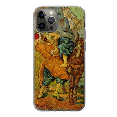 Produktbild von MuchoWow® Handyhülle Schutzhülle Hülle für iPhone 12 Pro Der barmherzige Samariter - Vincent van Gogh Silikon Softcase Handy Hülle - Abdeckung