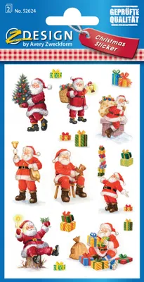 Produktbild von AVERY Zweckform ZDesign Weihnachts Sticker "Nikolaus" 2 Blatt à 16 Sticker