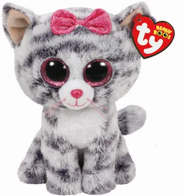 Zdjęcie produktu dla TY - Beanie Boos Kiki, zabawka dla kota, 15 cm, kolor gris (United Labels Ibérica 37190TY) , kolor/model surtido Ty