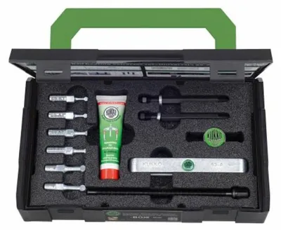 Produktbild von KUKKO Universal-Kugellagerabzieher-Satz, Spannbereich 56-220 mm, Inhalt 16-teilig - 69-C