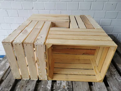 Produktbild von Holzkisten Weinkisten Obstkisten Couchtisch Regal Neu 50 x 40 x 30cm  im 4er SET