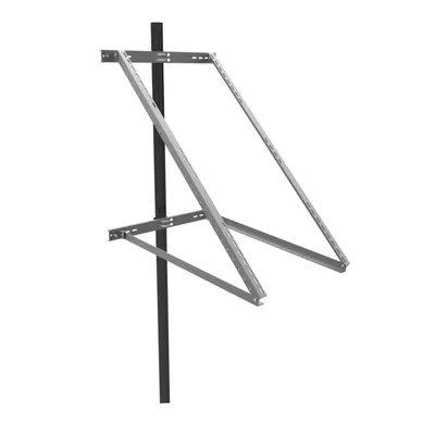 Zdjęcie produktu dla enjoy solar® Aluminiowy uchwyt masztowy do paneli DUO o szerokości 100–680 mm, kąt nachylenia 30°–60°, 0% VAT.