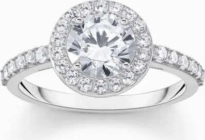 Image de Thomas Sabo - TR2475-051-14-56 - Bague - Dames - Blanc étincelant - Largeur 56