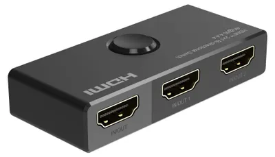 Zdjęcie produktu dla PremiumCord HDMI Switch 4K@60Hz YUV 4:4:4, FULL HD 1080P, 3D dwukierunkowy 2-1 lub 1-2