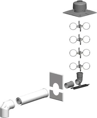 Obrázok produktu pre Atec SV-Schacht-Set PolyClassic inklusive Verbindungsleitung DN 80/125