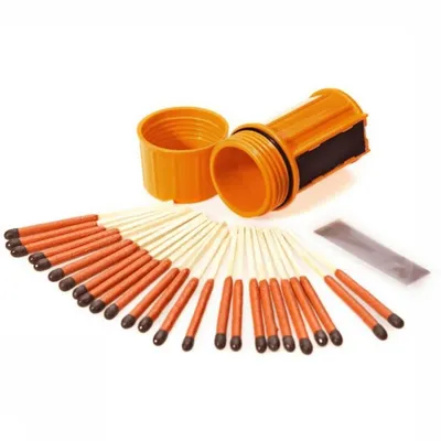 Produktbild von UCO Match Kit Wind- und wasserdichte Streichhölzer mit Behälter, 6 cm, 25 Stück