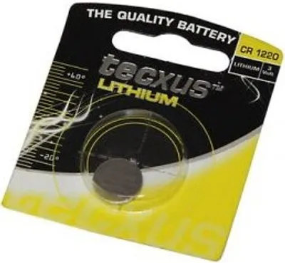 Produktbild von tecxus Knopfzelle Lithium CR 1220 1er Blister