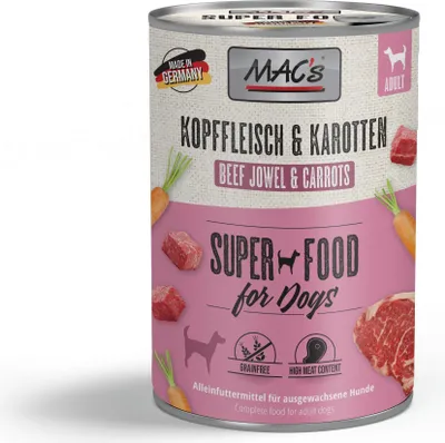 Produktbild von MAC's DOG - Dose 6x400g | Kopffleisch & Karotten