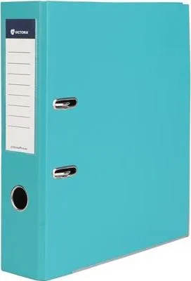 Produktbild von Schnellhefter "Basic", türkis, 75 mm, A4, mit Schutzbodenbeschlägen, PP/Karton, VICTORIA OFFICE