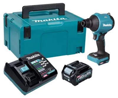 Imagen del producto de Soplador a batería Makita AS 001 GD101 40 V máx. sin escobillas + 1 batería de 2,5 Ah + cargador + Makpac