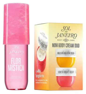 Produktbild von Sol de Janeiro Mini Body Cream Duo und Flor Mística Mist Set
