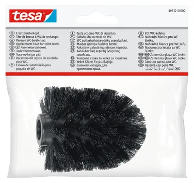 Produktbild von Ersatzkopf für Toilettenbürste schwarz Packung mit 80 Stück