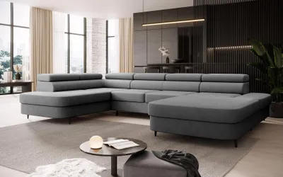 Obrázek produktu pro FurMeb24 ECKSOFA LUNA U - 350 x 203 cm vena 18 - s funkcí spánku a lůžkem - levý bok