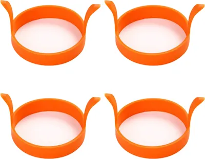 Produktbild von Eierringe 8 cm, antihaft, Silikon für Spiegeleier und Eier-Mcmuffins